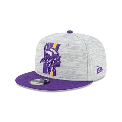 Minnesota Vikings Gorra | New Era Official NFL Training 9fifty Snapback Cap Mexico - Morados